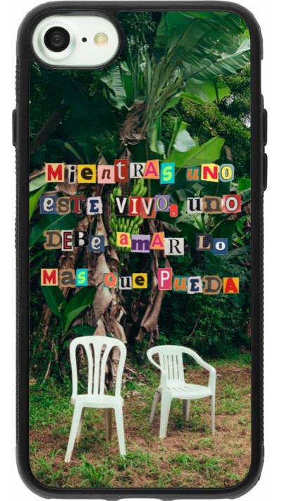 Coque iPhone 7 / 8 / SE (2020, 2022) - Silicone rigide noir Chairs DTMF