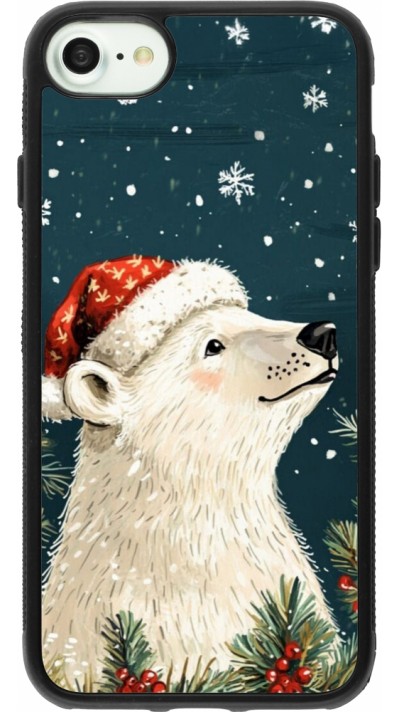 iPhone 7 / 8 / SE (2020, 2022) Case Hülle - Silikon schwarz Christmas 25 Bear