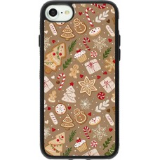 Coque iPhone 7 / 8 / SE (2020, 2022) - Silicone rigide noir Christmas 25 Pattern Ginger Cookie