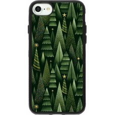 Coque iPhone 7 / 8 / SE (2020, 2022) - Silicone rigide noir Christmas 25 Pattern Xmas Tree