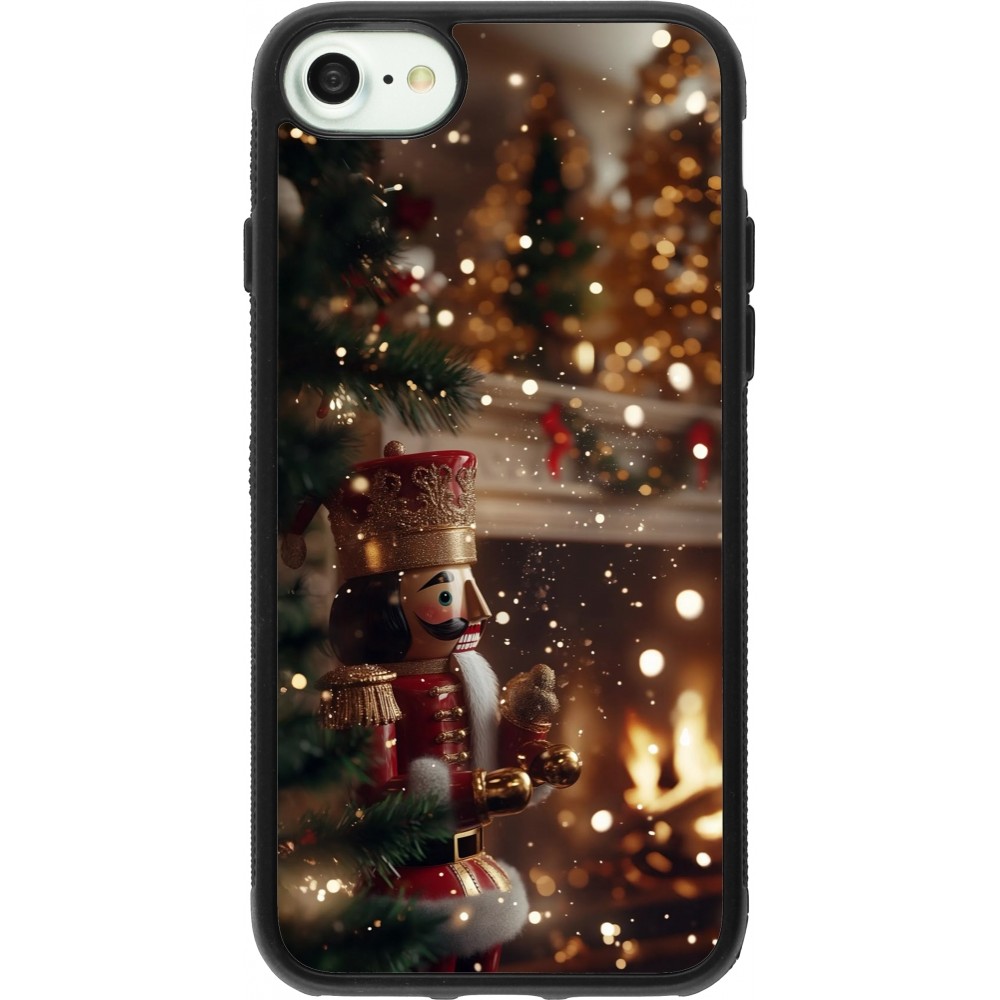 Coque iPhone 7 / 8 / SE (2020, 2022) - Silicone rigide noir Christmas 25 Xmas Nutcracker