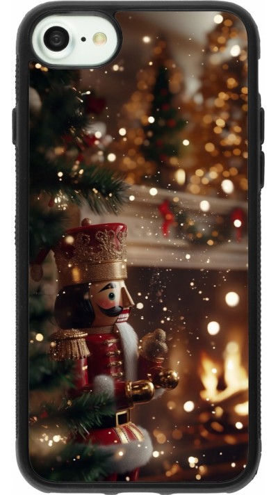 Coque iPhone 7 / 8 / SE (2020, 2022) - Silicone rigide noir Christmas 25 Xmas Nutcracker