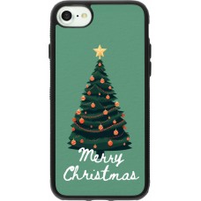 Coque iPhone 7 / 8 / SE (2020, 2022) - Silicone rigide noir Christmas 25 Xmas Tree
