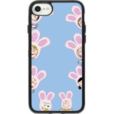 Coque iPhone 7 / 8 / SE (2020, 2022) - Silicone rigide noir Easter 2026 Snoopy