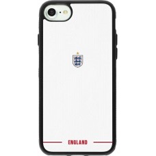 Coque iPhone 7 / 8 / SE (2020, 2022) - Silicone rigide noir Maillot de football Angleterre 2026 personnalisable