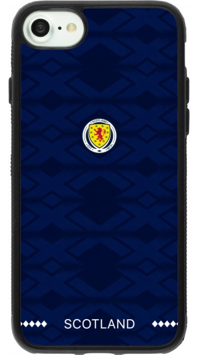 Coque iPhone 7 / 8 / SE (2020, 2022) - Silicone rigide noir Maillot de football Ecosse 2026 personnalisable
