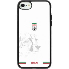 Coque iPhone 7 / 8 / SE (2020, 2022) - Silicone rigide noir Maillot de football Iran 2026 personnalisable
