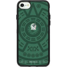 Coque iPhone 7 / 8 / SE (2020, 2022) - Silicone rigide noir Maillot de football Mexique 2026 personnalisable