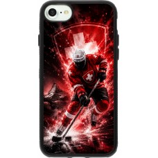 Coque iPhone 7 / 8 / SE (2020, 2022) - Silicone rigide noir Hockey World Championship Player