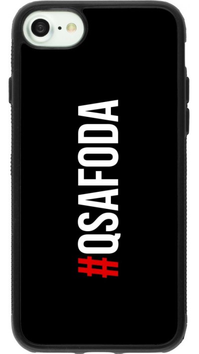 Coque iPhone 7 / 8 / SE (2020, 2022) - Silicone rigide noir Qsafoda 1