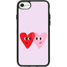 Coque iPhone 7 / 8 / SE (2020, 2022) - Silicone rigide noir Saint Valentines Day 26 Heart