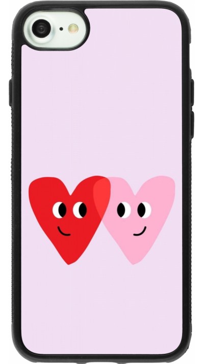 iPhone 7 / 8 / SE (2020, 2022) Case Hülle - Silikon schwarz Saint Valentines Day 26 Heart