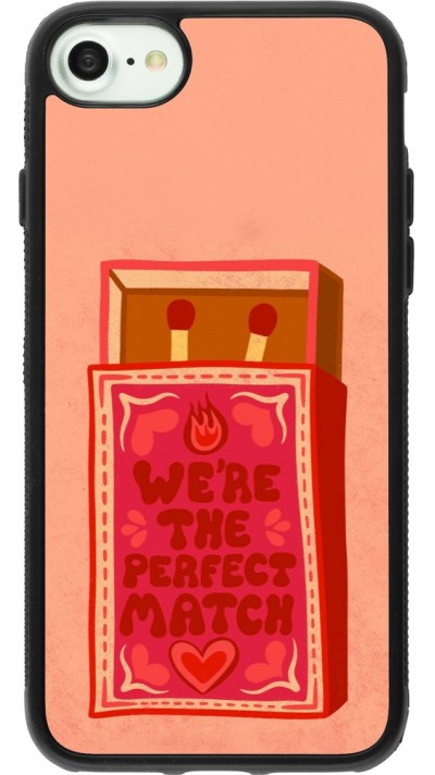 iPhone 7 / 8 / SE (2020, 2022) Case Hülle - Silikon schwarz Saint Valentines Day 26 Perfect Match