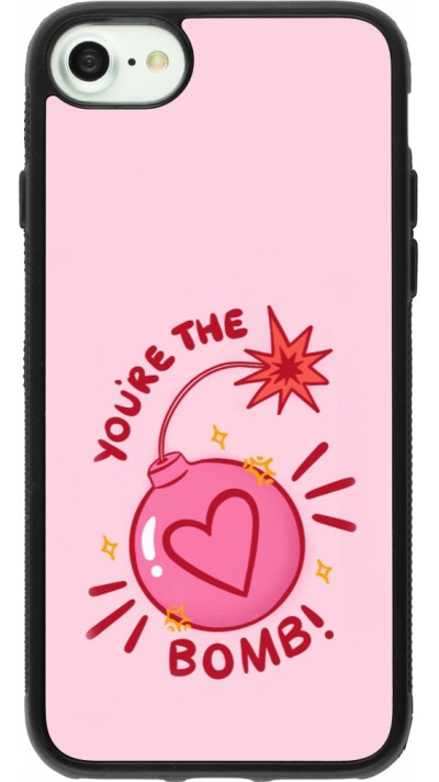iPhone 7 / 8 / SE (2020, 2022) Case Hülle - Silikon schwarz Saint Valentines Day 26 You are the bomb