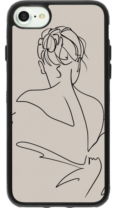 Coque iPhone 7 / 8 / SE (2020, 2022) - Silicone rigide noir Salnikova 05