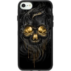 Coque iPhone 7 / 8 / SE (2020, 2022) - Silicone rigide noir Skull 02
