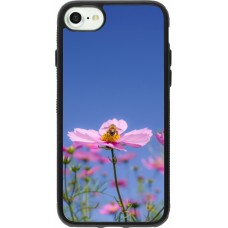 Coque iPhone 7 / 8 / SE (2020, 2022) - Silicone rigide noir Bee on a flower 2026