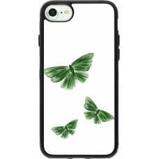 Coque iPhone 7 / 8 / SE (2020, 2022) - Silicone rigide noir Butterflies 2026