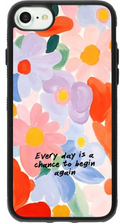 Coque iPhone 7 / 8 / SE (2020, 2022) - Silicone rigide noir Every day is a chance 2026