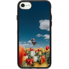 Coque iPhone 7 / 8 / SE (2020, 2022) - Silicone rigide noir Hot air balloon 2026