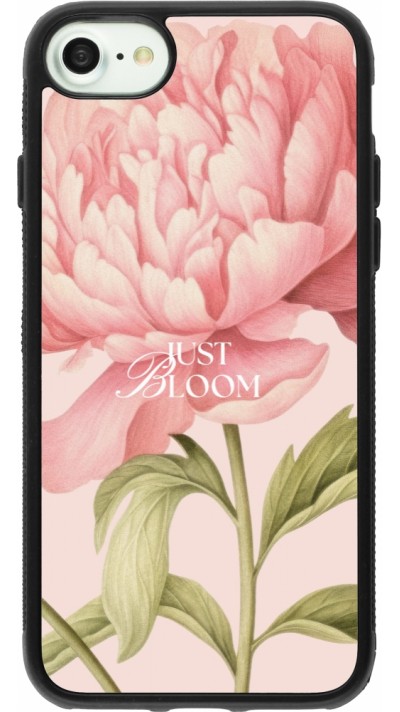 Coque iPhone 7 / 8 / SE (2020, 2022) - Silicone rigide noir Just Bloom 2026