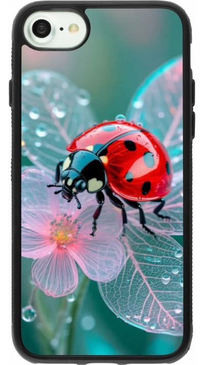 Coque iPhone 7 / 8 / SE (2020, 2022) - Silicone rigide noir Ladybird in bloom 2026