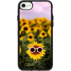 Coque iPhone 7 / 8 / SE (2020, 2022) - Silicone rigide noir Sunflower with glasses 2026