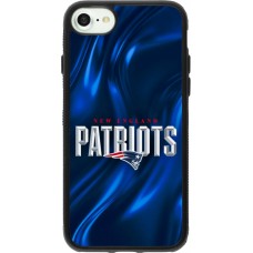Coque iPhone 7 / 8 / SE (2020, 2022) - Silicone rigide noir Super Bowl 26 Patriots 2