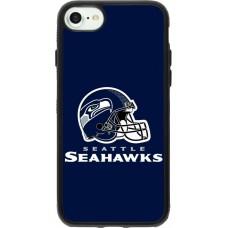 Coque iPhone 7 / 8 / SE (2020, 2022) - Silicone rigide noir Super Bowl 26 Seattle 3