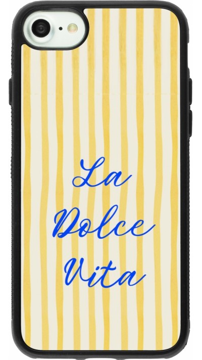 Coque iPhone 7 / 8 / SE (2020, 2022) - Silicone rigide noir The good life 2026