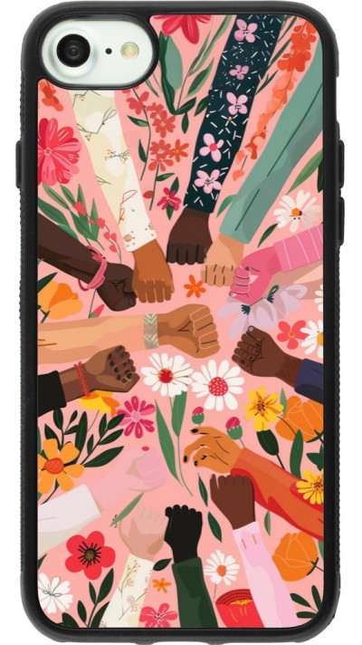 Coque iPhone 7 / 8 / SE (2020, 2022) - Silicone rigide noir Womens day 2026 8