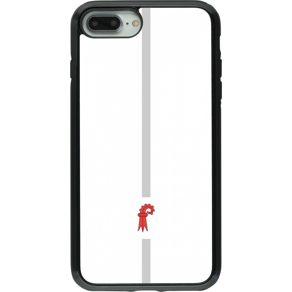 iPhone 7 Plus / 8 Plus Case Hülle - Hybrid Armor schwarz Kanton BL weiss