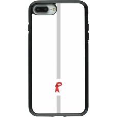 iPhone 7 Plus / 8 Plus Case Hülle - Hybrid Armor schwarz Kanton BL weiss