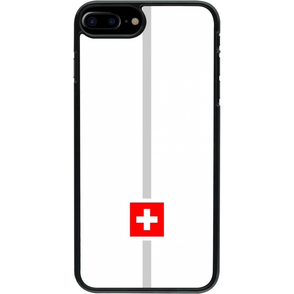iPhone 7 Plus / 8 Plus Case Hülle - Kanton CH weiss