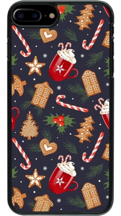 Coque iPhone 7 Plus / 8 Plus - Christmas 25 Pattern Gingerbread House