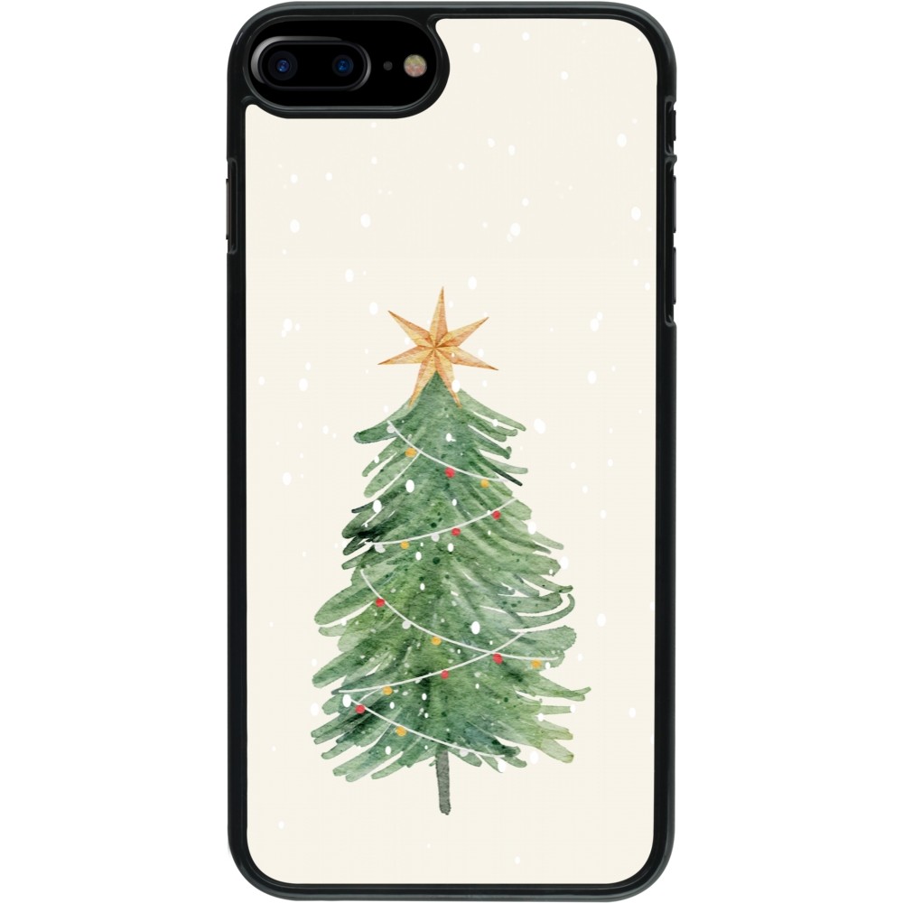 Coque iPhone 7 Plus / 8 Plus - Christmas 25 Sketch Tree