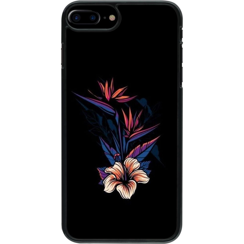 Coque iPhone 7 Plus / 8 Plus - Dark Flowers
