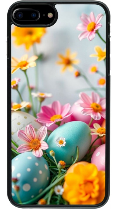 Coque iPhone 7 Plus / 8 Plus - Easter 2026 Eggs with flowers