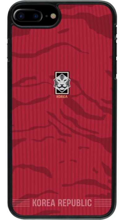 Coque iPhone 7 Plus / 8 Plus - Maillot de football Corée du Sud 2026 personnalisable