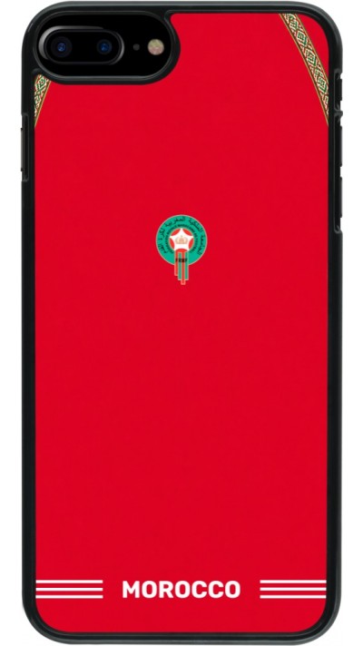 Coque iPhone 7 Plus / 8 Plus - Maillot de football Maroc 2026 personnalisable