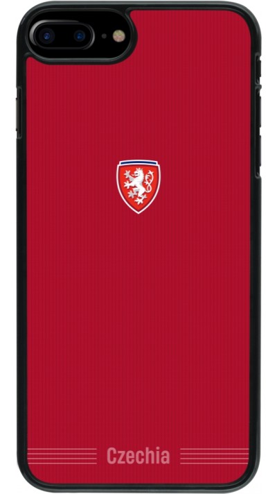 Coque iPhone 7 Plus / 8 Plus - Maillot de football Répuplique Tchèque 2026 personnalisable