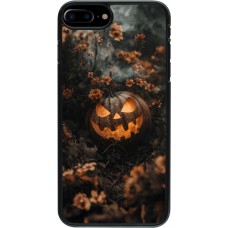 Coque iPhone 7 Plus / 8 Plus - Halloween 2025 Pumpkin with flowers