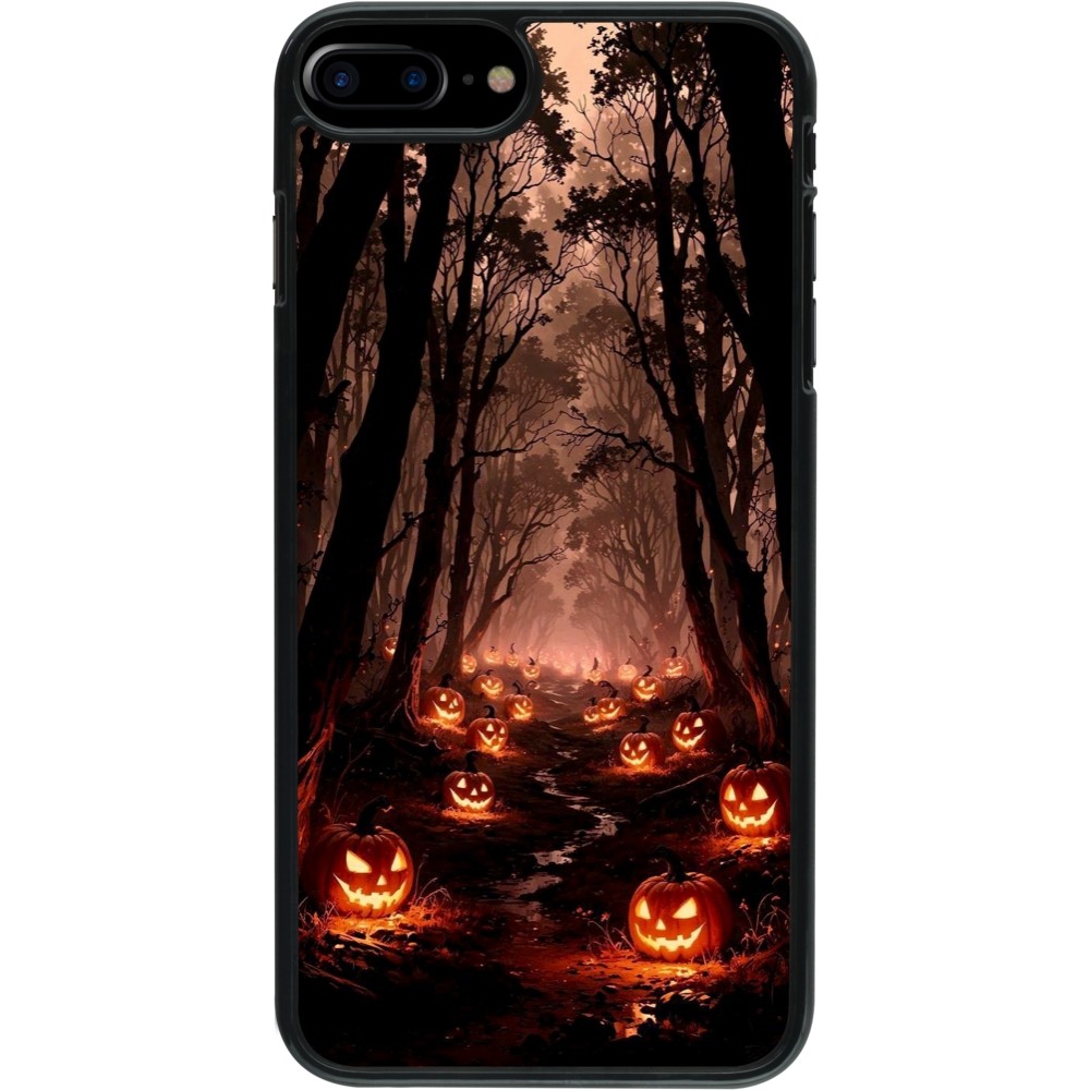 Coque iPhone 7 Plus / 8 Plus - Halloween 2025 Road of Terrifying Pumpkins