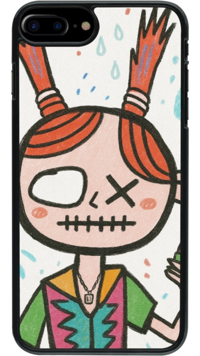 iPhone 7 Plus / 8 Plus Case Hülle - Little Girl Sketch