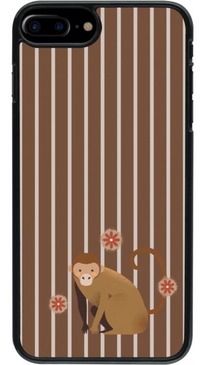 iPhone 7 Plus / 8 Plus Case Hülle - Monkey with stripes