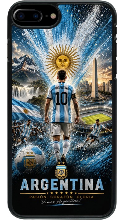 Coque iPhone 7 Plus / 8 Plus - Football Argentine splash 2026