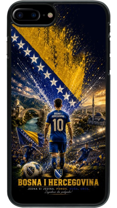 Coque iPhone 7 Plus / 8 Plus - Football Bosnie-Herzégovine splash 2026