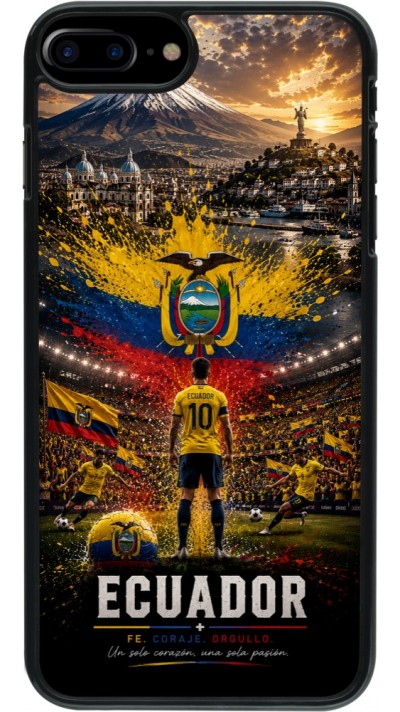 Coque iPhone 7 Plus / 8 Plus - Football Équateur splash 2026
