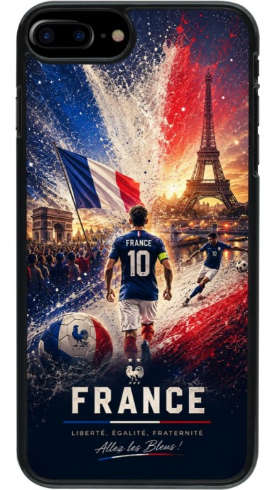 Coque iPhone 7 Plus / 8 Plus - Football France splash 2026