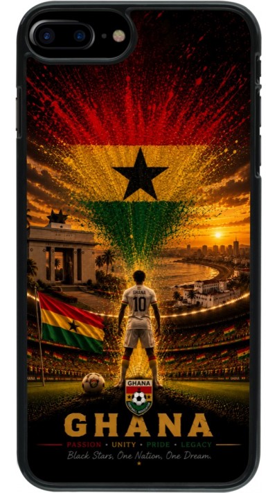 Coque iPhone 7 Plus / 8 Plus - Football Ghana splash 2026